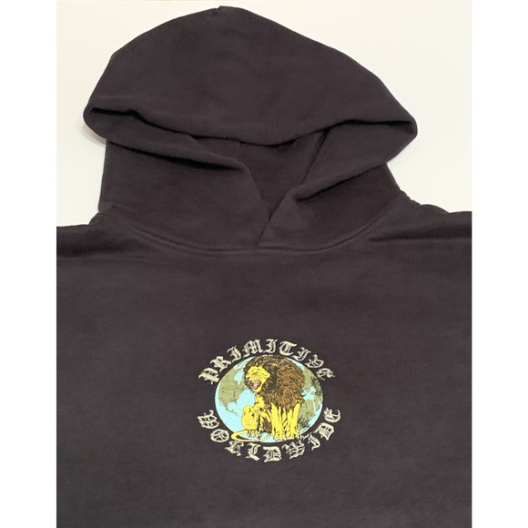 Primitive Apparel "Signs" Boxy Heavyweight Hoodie NWOT-Men's Large MSRP $90 - Picture 3 of 8